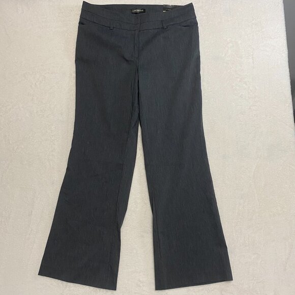 NWT Lane Bryant Women's Dress Pants sz 16 Gray Lafayette Flared Leg Rayon Nylon - Picture 2 of 12